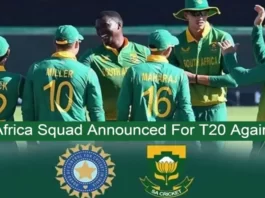 South Africa squad announced for T20 series against India