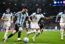 Argentina vs England World Cup 2026 Semifinal: Argentina Stun England 2-1 with Late Comeback as Messi Shines Football match action Argentina vs England World Cup 2026