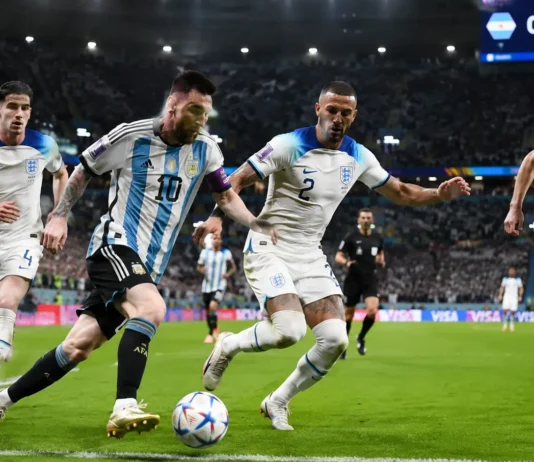 Argentina vs England World Cup 2026 Semifinal: Argentina Stun England 2-1 with Late Comeback as Messi Shines Football match action Argentina vs England World Cup 2026