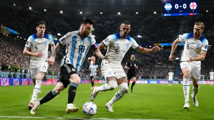 Football match action Argentina vs England World Cup 2026 Football match action Argentina vs England World Cup 2026