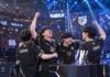 Movistar KOI Defeat Vitality 3-2 to Reach LEC Summer Top Four Movistar KOI players celebrating LEC playoff win